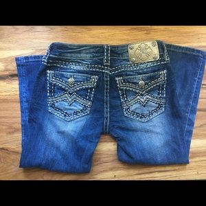 Size 26 Miss Me cuffed capris